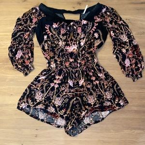 Free People Flower Romper